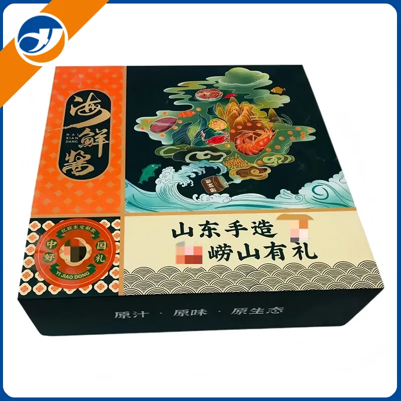 Hộp đóng gói nước sốt từ tính có thể gập lại